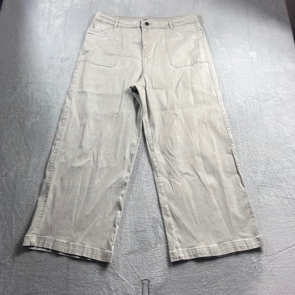 Kuhl Seaboard Wide-Leg Crop Pant Khaki Tan Size 16 Regular